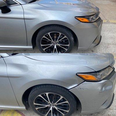 2019 Toyota Camry / RT front damage