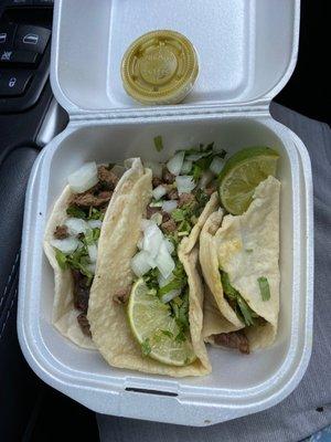 Beef tacos delicious