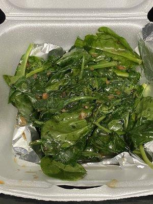 Sautéed spinach