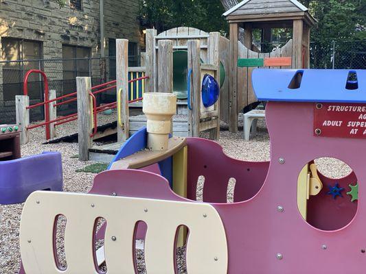 Outdoor playground at First English Lutheran child center