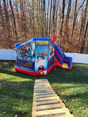 Spiderman bounce house