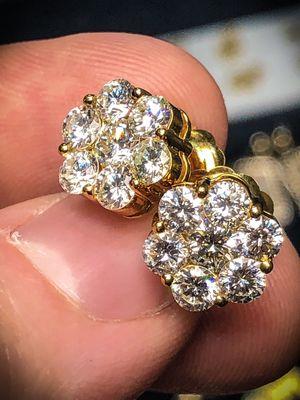 We carry diamond earrings as well . Check out This high-end cluster diamond earrings with VS clarity diamonds for $3,000