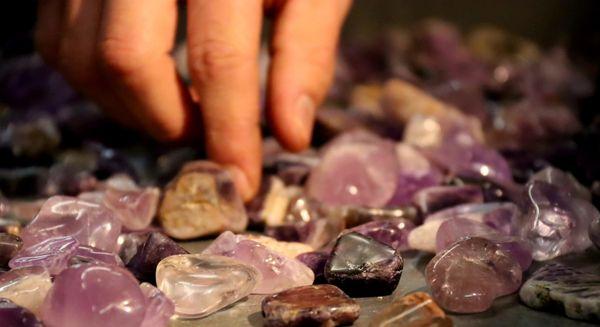 using crystal energy to assist the emotional energy to create a physical change.