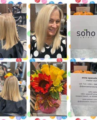 Anna Spanutius #Masterstylist @annhairstories @sohosalonnewport #highlyrecommend