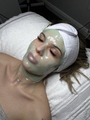 Nothing like a soothing tea tree hydro jelly mask after a chemical peel.