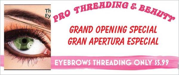 Eyebrows Threading Special