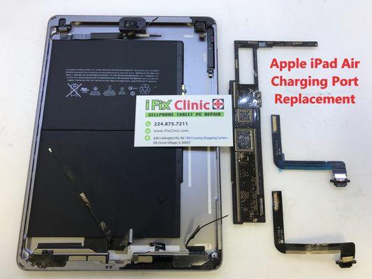 Apple iPad Air charging port replacement.