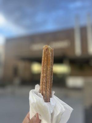 Churro filled with dulce