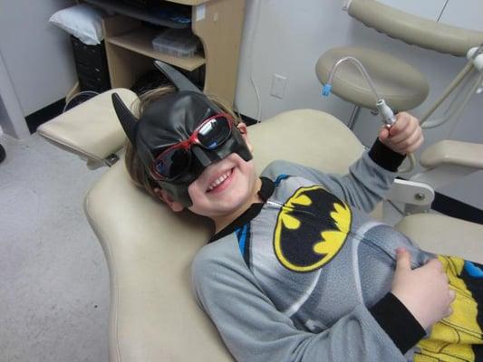 One of our AWESOME patients--Bat Man!