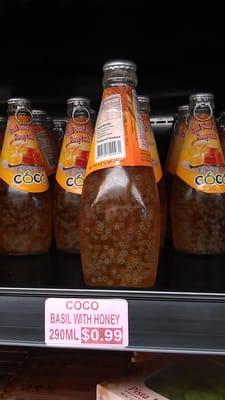 What in the world? I'm going to try some of this eventually. It just looked like frog eggs floating in tea!