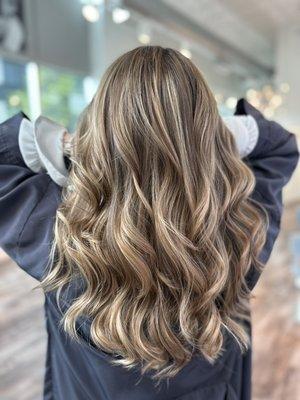 Balayage haircut and style at Lira Guzi Salon.