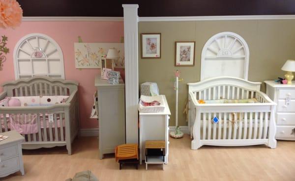 Two of our many displays at Baby's World and Kid's Rooms, Too!