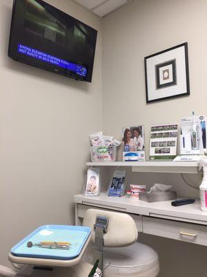 Part of one of the dental areas.