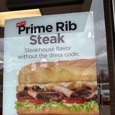 Here to try the Prime Rib Steak Sub