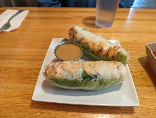 Shrimp salad rolls