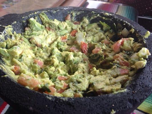 Guacamole dip made table side