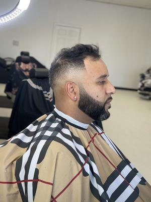 High Fade/ W Beard Work