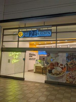 Exterior signage of The Pita at the food court in Fashion Valley Mall