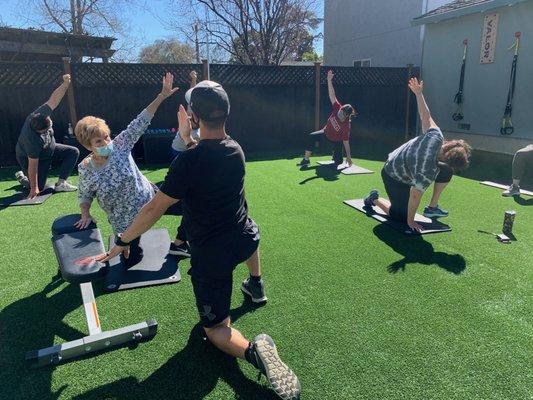 "Movement Matters" Class 
 Working on moving better and feeling better.