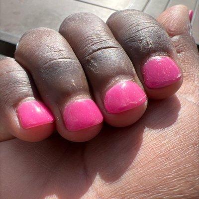 These nails were done by Jenny, just less than a week ago at this nail spa.