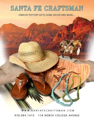 Summer hats and sandals - jewelry and collectables.  Something for everyone.