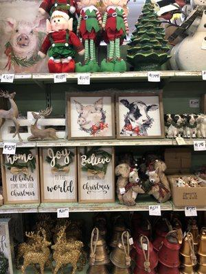 Lots of Christmas goodies to decorate with.