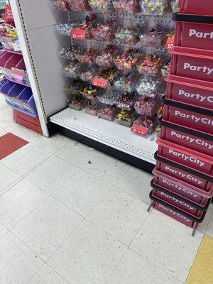 Open candy in candy isle