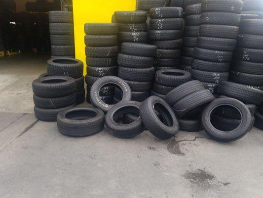 All ki ds of used tires for sale. Great choice when you're on a budget