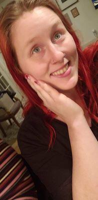 My two nose piercings. I want my septum next.