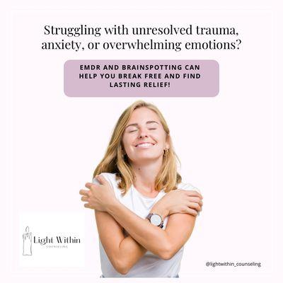 Brainspotting and EMDR therapy in Roseville for faster healing from trauma