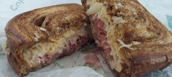 Reuben sandwich..warm and very good.