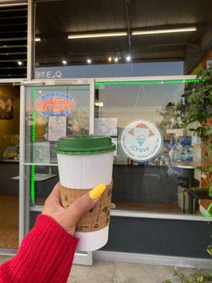 Hot Spiced Chai Boba Drink