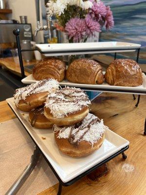 Almond Joy donuts (flavors are rotational)