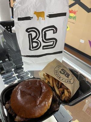 Bacon Cheeseburger and Fresh-Cut French Fries