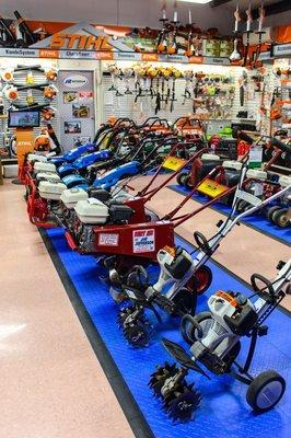 Check out our varitey of tool rentals located in our showroom!