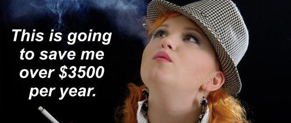 How much will you save EVERY year by becoming a non-smoker?