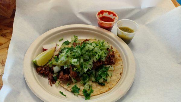 Beef Barbacoa Taco