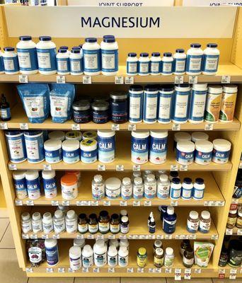 Magnesium supplement options.