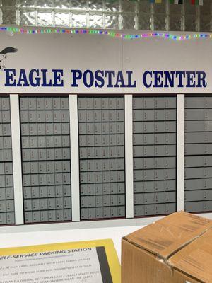 The desk clerk here @ Eagle Postal wasn't helpful to me. He was discriminating.