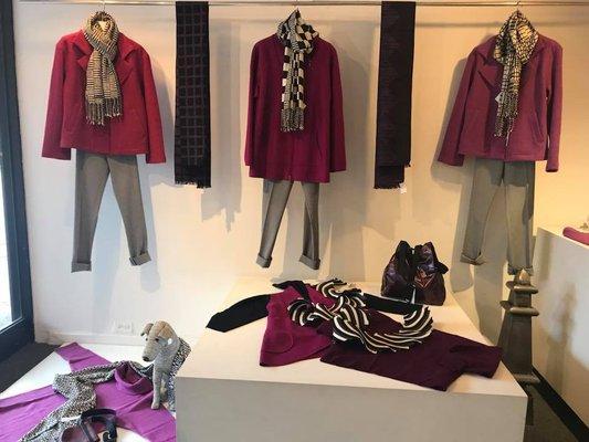 Beautiful Sweaters, Pants, Jackets, Scarves, & Handbags