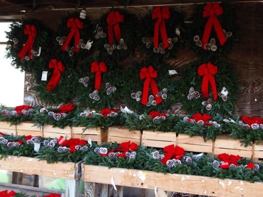 Great selection of wreaths!