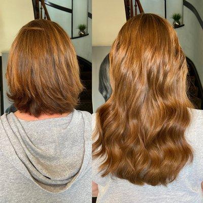 Short to Long beautiful brunette hair extensions