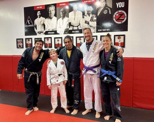 Felipe Zeto & instructors with my grandson