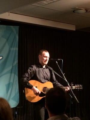 David Gray in the music lounge.