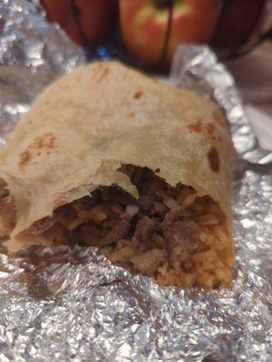 Carne asada burrito