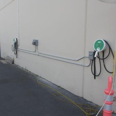 EV Chargers at a research and testing facility.