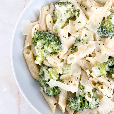 Broccoli Alfredo with scratch made Alfredo sauce