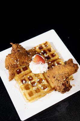 Golden Fried Chicken & Waffles