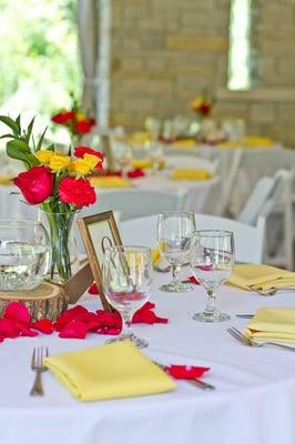 Have your reception right next to your wedding!