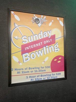 Sunday Internet  Bowling